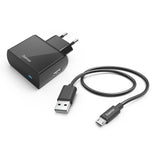 Зарядно у-во с кабел micro USB/220V, 2.4A за смартфони