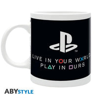 Чаша ABYSTYLE PLAYSTATION, World, Порцелан, Бяла