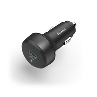 Зарядно за кола HAMA, USB-C, Power Delivery, Qualcomm, 25 W, Черен