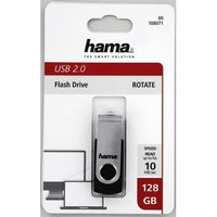 USB memory Hama Rotate, 128GB, USB 2.0,10 MB / s, black