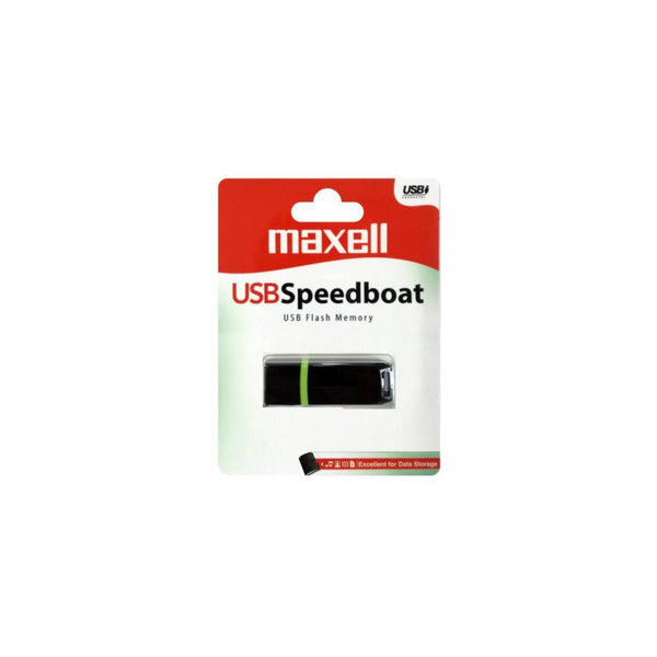 USB памет MAXELL SPEEDBOAT, USB 2.0, 4GB, ЧЕРЕН