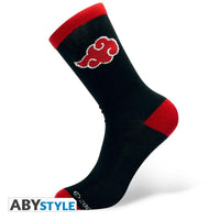 Чорапи ABYSTYLE NARUTO SHIPPUDEN Socks Akatsuki, Черен/Червен