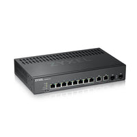 Суич ZYXEL GS2220-10, 10 портов управляем L2, 8x Gigabit + 2x Gigabit combo (RJ45/SFP)