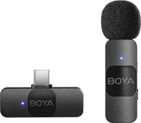 Безжична микрофонна система с ревер USB-C, BOYA BY-V10