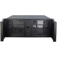 Кутия InterTech 4U-4098-S, 4U, 19", Чернa