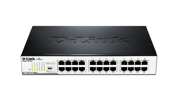 Суич D-Link DGS-1024D/E, 24 портов 10/100/1000, Desktop, rack mount