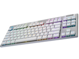 Безжична геймърска механична клавиатура Logitech, G915 TKL White Lightsync RGB, Tactile суичове