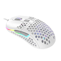 Геймърска мишка Xtrfy M42 White, RGB, Бял