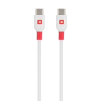 Кабел Skross, USB-C - USB-C 2.0 мъжко, 2.0 м, Бял