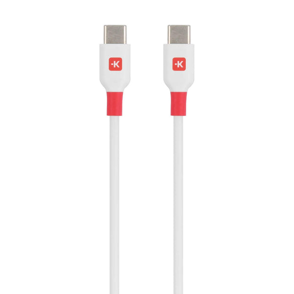 Кабел Skross, USB-C - USB-C 2.0 мъжко, 2.0 м, Бял