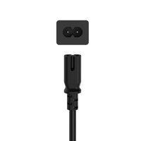 Захранващ кабел, Euro-plug, 2pin, 0.75м,блистерна опаковка