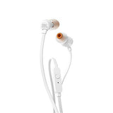 Слушалки JBL T110, In Ear, Бял