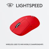 Геймърска мишка Logitech G Pro Wireless Red