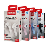 Блутут слушалки MAXELL Dynamic, Докинг кутийка, True Wireless, Розов