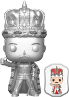 Фигурка Funko Pop! Rocks: Queen - Freddie Mercury King (Platinum) with Pin (Special Edition) #184 Vinyl