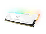 Памет Team Group T-Force Delta RGB White DDR4 - 16GB (2x8GB) 3200MHz CL16-20-20-40 1.35V