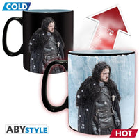 Чаша ABYSTYLE GAME OF THRONES Heat Change Mug Winter is here, Сменящ се цвят, King size, Черен