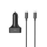 HAMA Универсално USB-C захранване за лаптоп за кола, (PD), 5-20 V/65 W