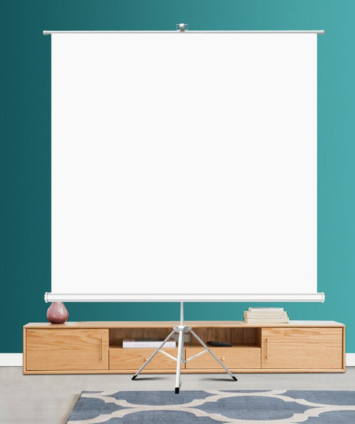 Проекторен екран на стойка ESTILLO, 180 x 180, 1:1, Бял