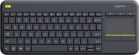 Клавиатура Logitech Wireless Touch K400 Plus, Черна