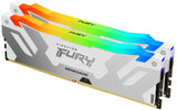 Памет Kingston Fury Renegade White RGB 32GB(2x16GB) DDR5 8000MHz CL38 KF580C38RWAK2-32