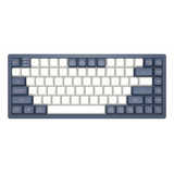 Геймърскa механична клавиатура Dark Project KD83A Ivory/Navy Blue RGB 75% - G3MS Sapphire Switches, PBT