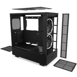 Кутия NZXT H5 Elite Matte Black, Tempered Glass, Mid-Tower