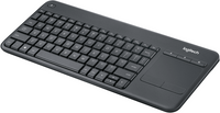 Клавиатура Logitech Wireless Touch K400 Plus, Черна