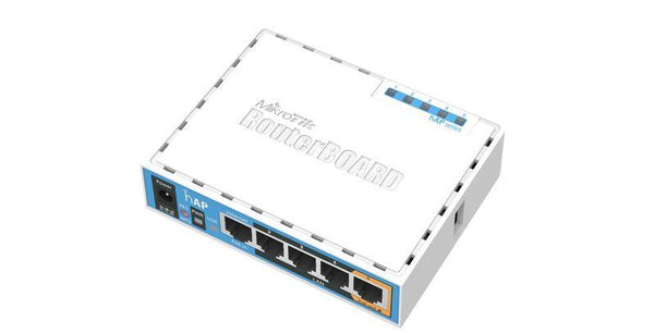 Безжичен Access point MiKrotik HAP RB951UI-2ND, 5 x 10/100 Mbps, PoE, Бял