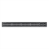 Суич ZYXEL GS1920-48, 44х GbE порта, 4х Combo порта SFP/RJ-45, управляем, за монтаж в шкаф