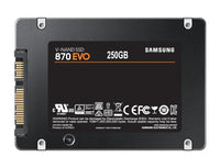 Solid State Drive (SSD) SAMSUNG 870 EVO SATA 2.5”, 250GB, SATA 6 Gb/s, MZ-77E250B/EU