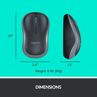 Kомплект безжични клавиатура с мишка Logitech MK270, 2.4 GHZ, Черен