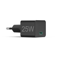 Мрежово зарядно HAMA Mini-Charger, Power Delivery (PD), Qualcomm 3.0, USB-C, 25W, Черен