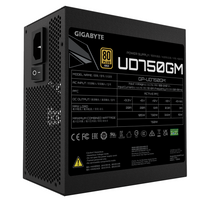 Захранващ блок Gigabyte UD750GM , 750W, 80+ GOLD, Modular