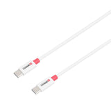 Кабел Skross, USB-C - USB-C 2.0 мъжко, 1.20 м, Бял