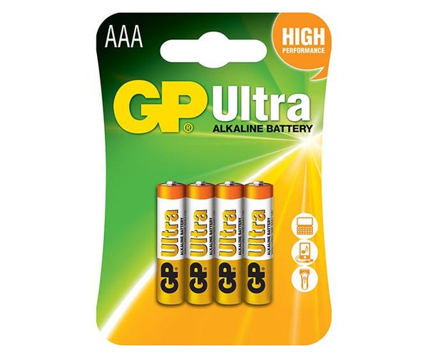 Алкална батерия GP ULTRA LR03 AAA /4 бр. в опаковка/ блистер 1.5V GP,GP24AU