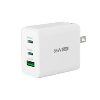 Мрежово зарядно j5create JUP3365E 65W, 3 порта, USB-C, USB-A