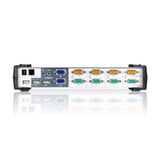 KVMP превключвател, ATEN CS1744C-AT, 4-портов, PS/2-USB, VGA Dual Display, Audio