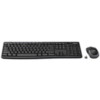 Kомплект безжични клавиатура с мишка Logitech MK270, 2.4 GHZ, Черен