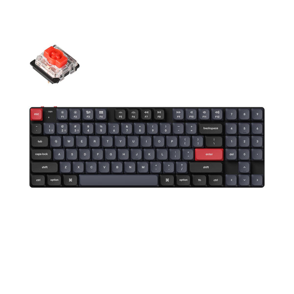 Геймърска Механична клавиатура Keychron K13 Pro TKL Low Profile Gatheron Red Switch - RGB Backlight, Aluminium Frame