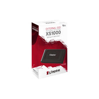 Външен SSD Kingston XS1000, 1TB, USB 3.2 Gen2 Type-C, Черен