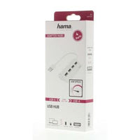 USB HAB HAMA, USB 2.0, 1: 4, white, 480Mbit / s