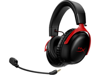 Геймърски слушалки HyperX, Cloud III, Безжични, Микрофон, Черно/Червено