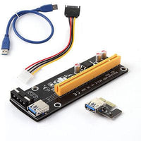 Конвертор Estillo Riser Card 6 Pin, PCI-Е x 1 към PCI-Е x16, USB 3.0