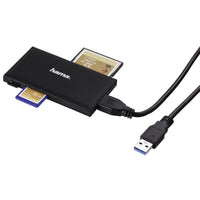 HAMA Multi-Card Reader, USB 3.0, SD / microSD / CF / MS, 5 Gbps, Black