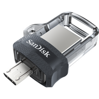 SanDisk Ultra Dual Drive m3.0, 64GB, OTG, Black