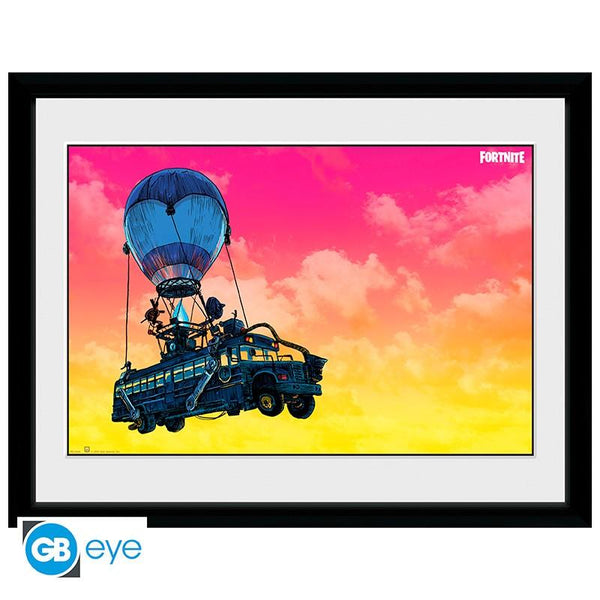 GBEYE FORTNITE - Framed print "Battle Bus" (30x40)