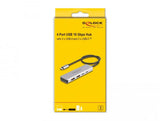 USB хъб Delock 64230, USB-C - 2 x USB-C, 2 x USB-A, 10 Gbps