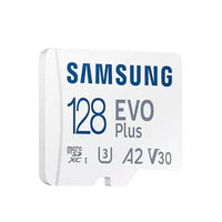 Карта памет Samsung EVO Plus, microSDXC, UHS-I, 128GB, Адаптер