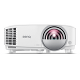 Видеопроектор BenQ MX808STH, DLP, XGA, 3600 ANSI, 20 000:1, Късофокусен, бял